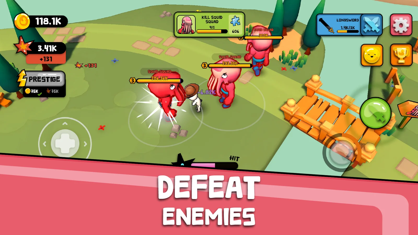 Sword Island Samurai dynamic combat gameplay on mobile